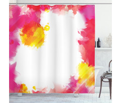 Paint Splashes Art Shower Curtain