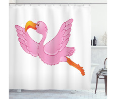 Exotic Flamingo Shower Curtain