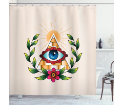 Esoteric Colorful Abstract Shower Curtain