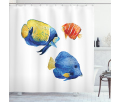 Tropic Accents Aquarium Shower Curtain
