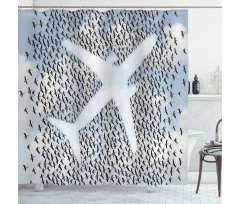 Hummingbird Vacation Shower Curtain