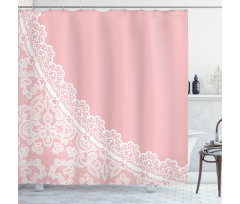 Lace Style Border Shower Curtain