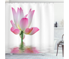 Lotus in Water Shower Curtain