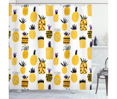 Summertime Pineapples Shower Curtain