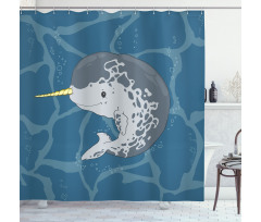 Happy Arctic Mammal Shower Curtain