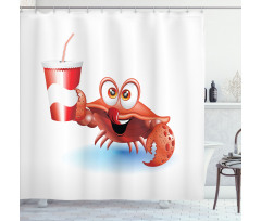 Thirsty Marine Animal Shower Curtain