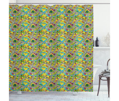 Roads Activity Shower Curtain