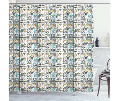 Cityscape Road Shower Curtain