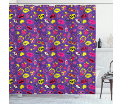 90s Comics for Women Shower Curtain