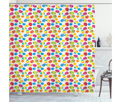 Baby Chicken Daisies Shower Curtain