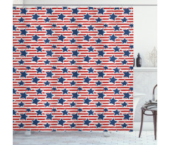 American Glory Design Shower Curtain