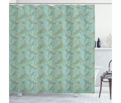 Vintage Lake Picture Shower Curtain