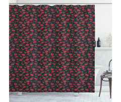 Romantic Vintage Rose Shower Curtain