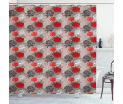 Blossoming Peony Shower Curtain