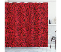 Abstract Grid Shower Curtain