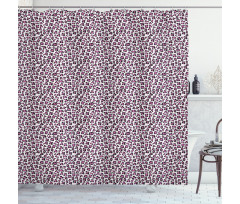 Girly Pink Black Shower Curtain