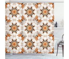 Mandala Butterfly Shower Curtain