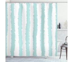 Sketchy Grunge Stripes Shower Curtain