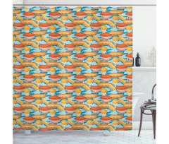 Zeppelin Blimp Shower Curtain