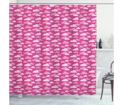 Funny Clouds Shower Curtain