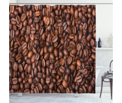 Roasted Coffee Grains Shower Curtain