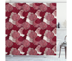 Chrysanthemums Shower Curtain