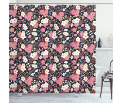 Night Garden Sakura Shower Curtain