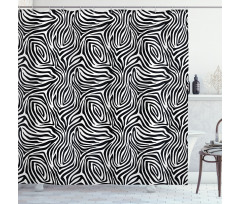 Zebra Skin Pattern Shower Curtain