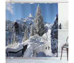 Winter Season in North Shower Curtain