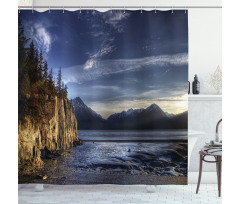 Turnagain Arm Beach Shower Curtain