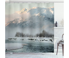 Winter Scene from North Shower Curtain