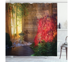Japanese Bamboo Shower Curtain
