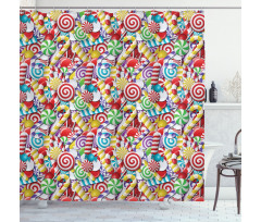 Bonbons Lollipops Shower Curtain