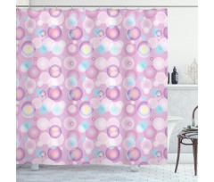 Vibrant Color Bubbles Shower Curtain