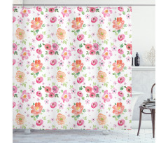 Watercolor Meadow Shower Curtain