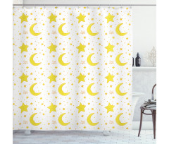 Sleeping Moon Shower Curtain