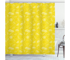 Lemon Design Shower Curtain