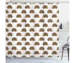 Cartoon Porcupines Shower Curtain