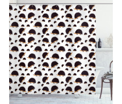 Porcupine Characters Shower Curtain