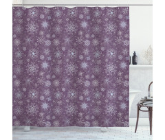 Christmas Flowers Shower Curtain