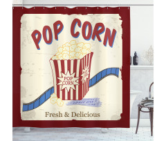 Pop Corn Tickets Shower Curtain