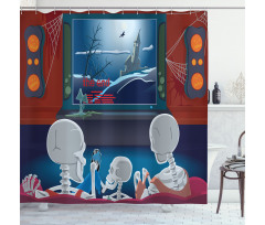 Skeleton Family Shower Curtain
