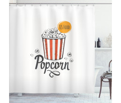 Sketch Popcorn Shower Curtain