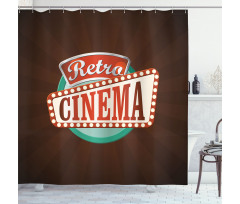 Retro Cinema Shower Curtain