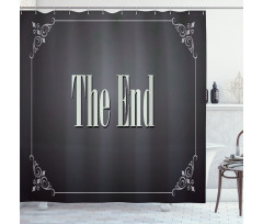 End Words Shower Curtain