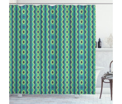 Vintage Geometrical Shower Curtain