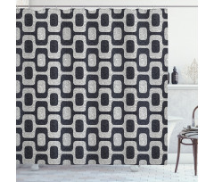 Modern Pavement Mosaic Shower Curtain