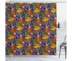 Tropicana Vibes Botany Shower Curtain