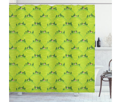 Country House on Hills Shower Curtain