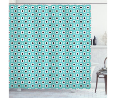 Abstract Ornaments Dots Shower Curtain